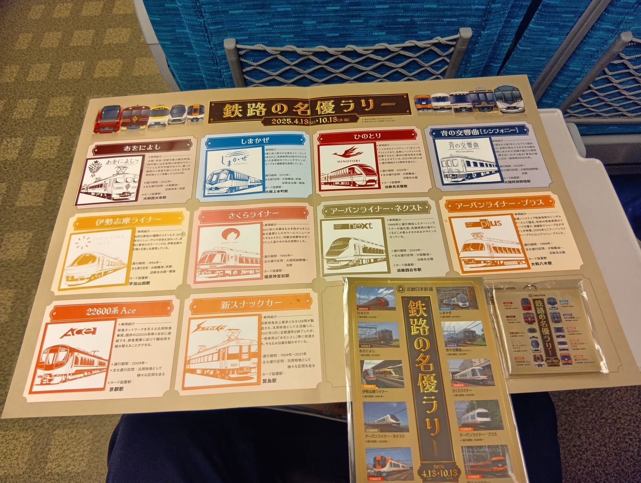 鉄路の名優ラリー、ポストカード、キーホルダー　近鉄 鉄路の名優ラリー、ポストカード、キーホルダー 近鉄