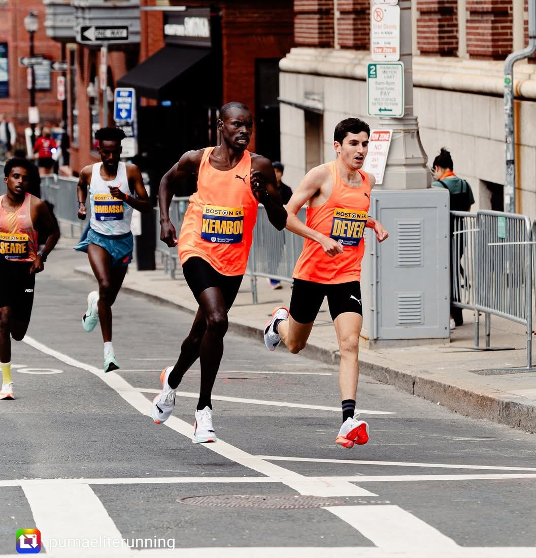 Well done to <a href="/_patrickdever/">Patrick Dever</a> and <a href="/amon_kiprotich/">AMON K KEMBOI</a> who both made the podium at the Boston 5K yesterday, clocking 13:35 and 13:37 respectively to finish second and third👏🏻

📸 <a href="/PUMAElite_/">PUMA Elite Running</a>