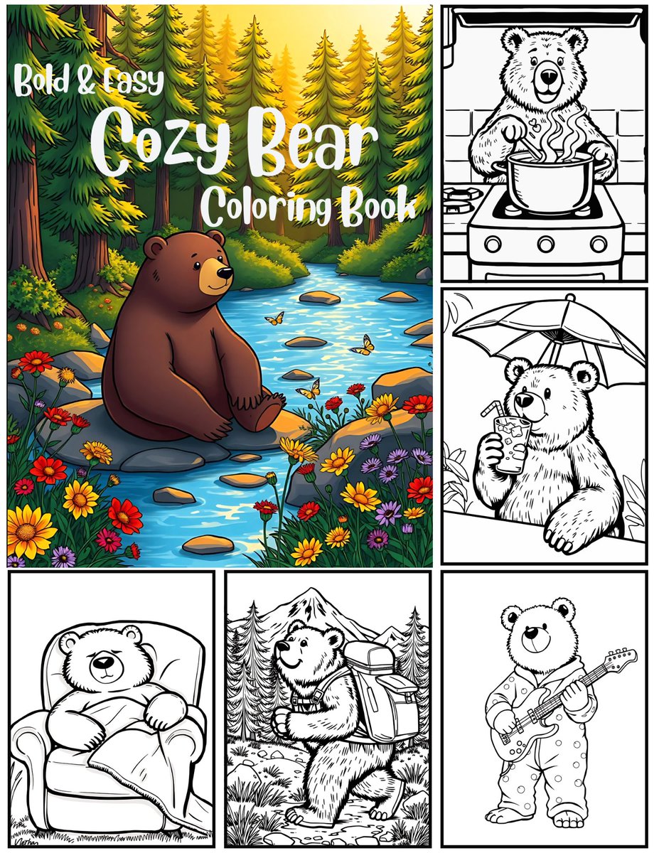 Bold and Easy Cozy Bear Coloring Book
100 coloring pages with covers
download

patreon.com/FreeColoringPa…

#BoldandBeautiful #Bold #Bears #BearDown #coloringpages #COCO