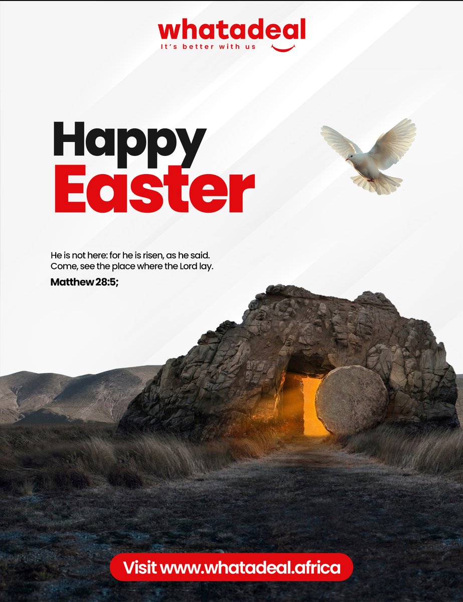 Wishing you a joyful and meaningful Easter.

As we reflect on the message of hope and renewal this season brings, may it inspire fresh beginnings and purposeful growth in all that you do.

From all of us at Whatadeal, Happy Easter.