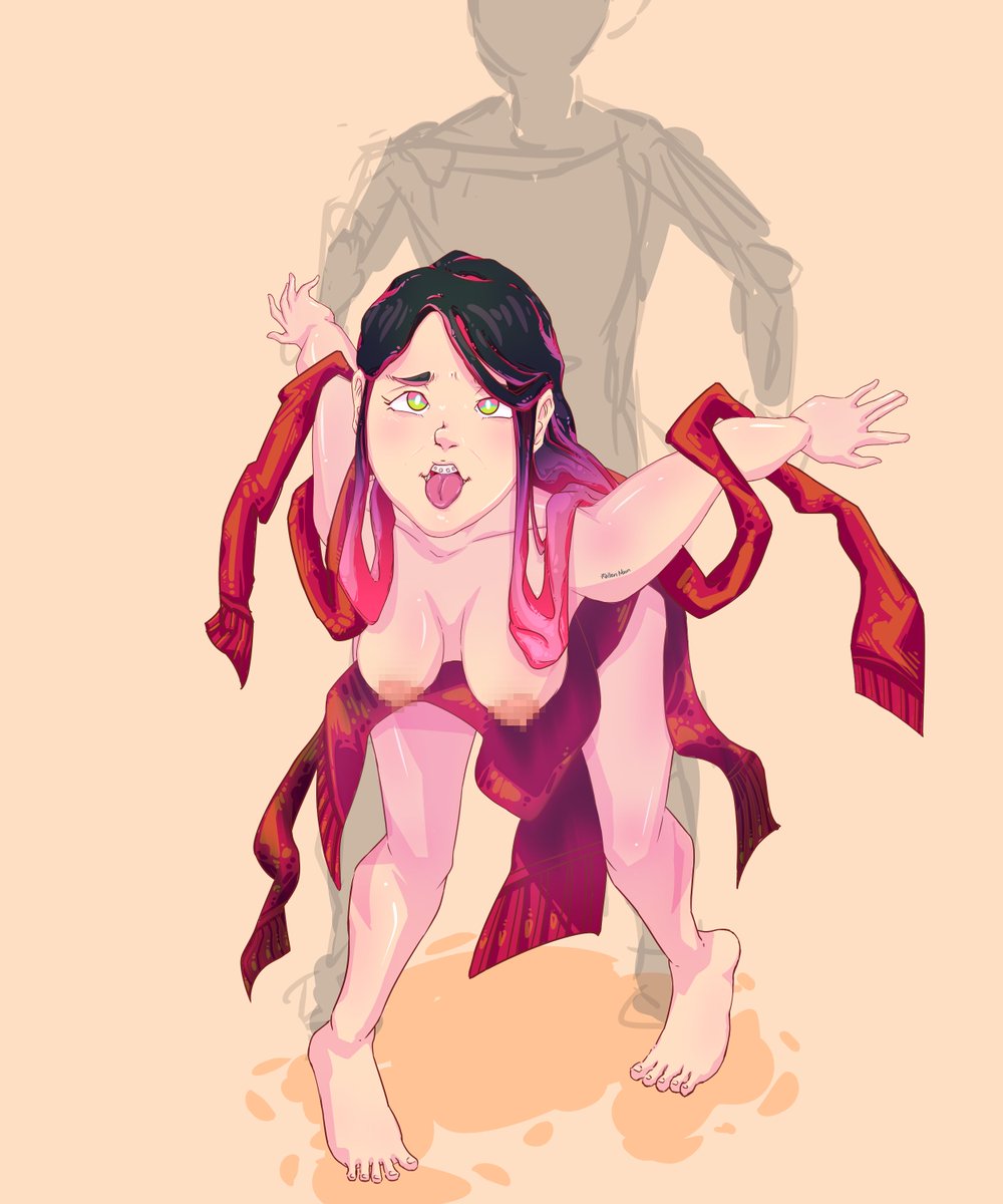 _fallen_moon_'s tweet photo. “Messy sketch in the back. Drama queen in the front.” 😌✨

#DigitalArt #CharacterArt #NSFWWarning #WorkInProgress #StylizedArt #SemiRealism #SensualPose #ArtStudy https://t.co/EbTydz6jUk