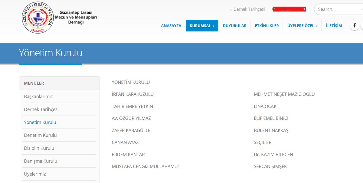 Gaziantep Lisesi Mezun ve Mensupları Derneği Alarm Veriyor!

Gaziantep Lisesi Derneği'nde şeffaflık ve hesap verebilirlik yerlerde sürünüyor! Tüzük yok, seçimler karanlık, üyeler susturuluyor! Yeni başkan da eski tas eski hamam !  İki Koltuklu !

🚨 YÖNETİMDE SİYASİ YAPILANMA