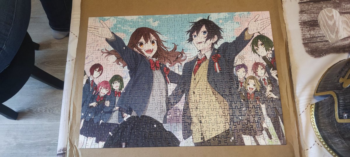 YFAlien_'s tweet photo. I FINISHED THE #horimiya T17 PUZZLE YIPPEE https://t.co/IuIBMqJFON