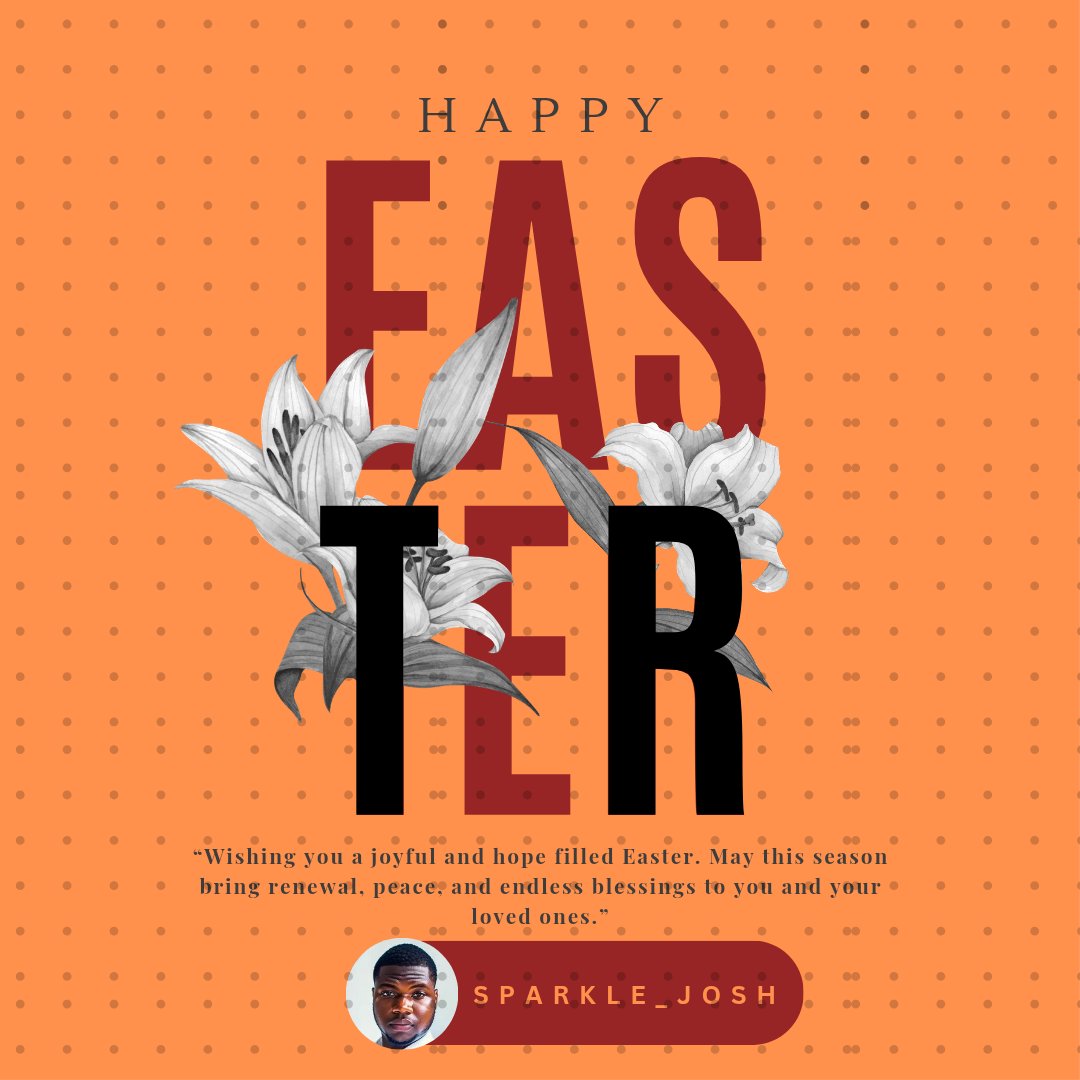 sparkle_josh's tweet photo. Wishing you a joyful Easter filled with hope, renewal, and peace. May this season bring new beginnings and endless possibilities your way. Happy Easter!!! 

#LifeisaBeans https://t.co/FMiDG3Lycq