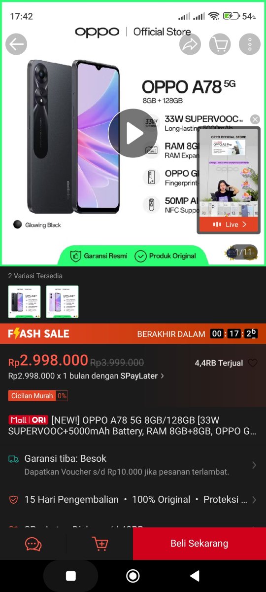 suwandikwee's tweet photo. @ShopeeID Hp saya saat ini usianya hampir 5 tahun berjalan, sering kali jatuh dan sudah sedikit banyak mempengaruhi performanya. Sekarang adalah waktu yang tepat untuk beralih ke hape OPPO A78 5G 🙏 https://t.co/BbfshOTqQ1