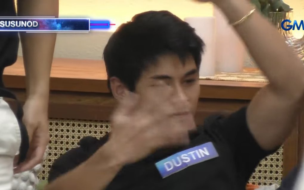 MsTaken4Granted's tweet photo. Klang to Bianca: “is it okay if lumayo muna kayo ni Dustin?”

Dustin: 

Attitude yan????

#PBBCollab3rdNomiDuos https://t.co/g9AaKkZKlf