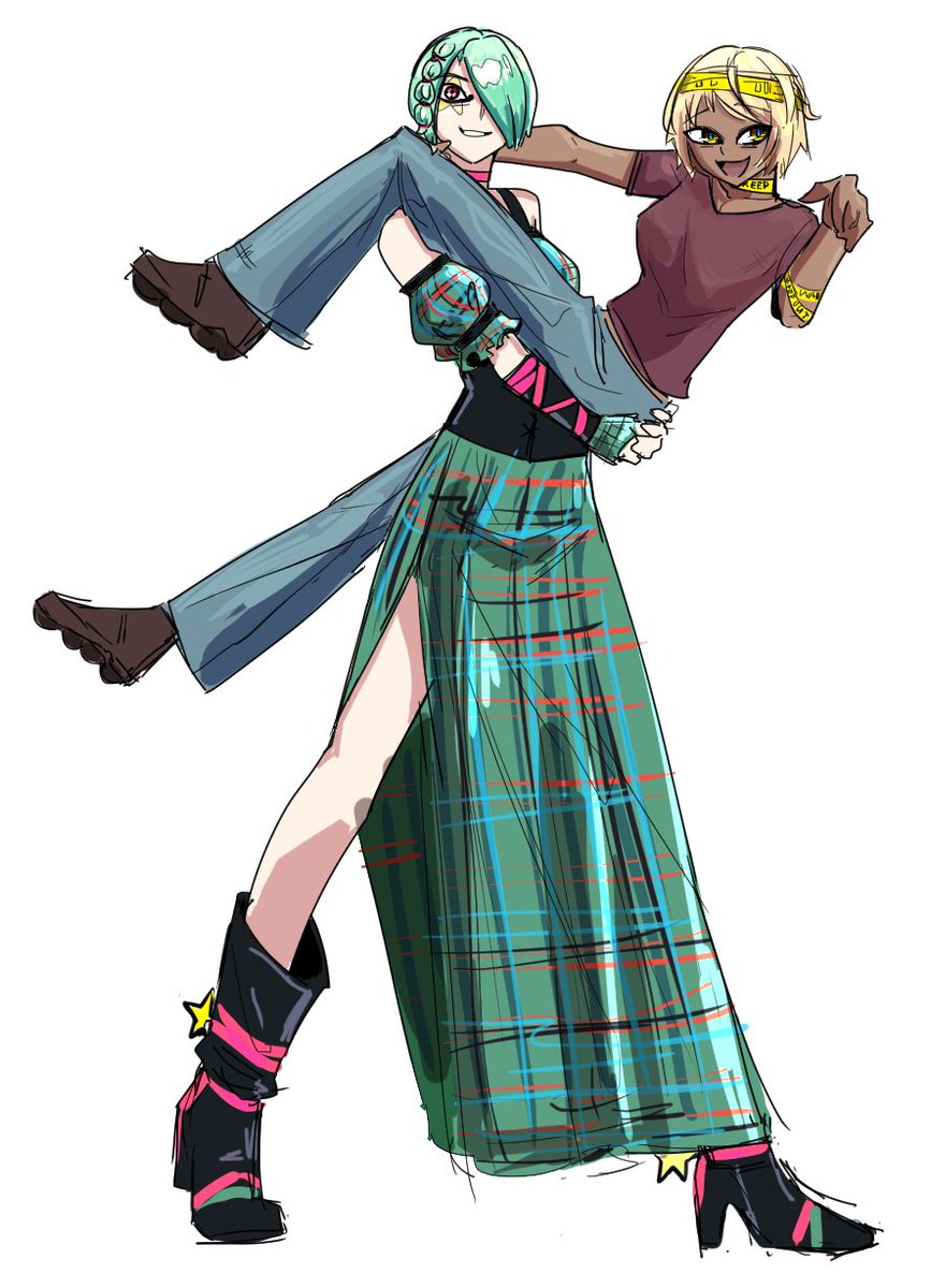 pluckine's tweet photo. My character and a friend character pose like Gyro and Johnny ! I LOVE STEEL BALL RUN AAAAAAAAAAAAAAAAAAAAAAAAAAAAAAAAAAAAAAAAAAAAAAAAAAAAAAAAAAAAAAAAAAAAAAAAAAA
#steelballrun #jojo_anime https://t.co/VPaKY5pjDW