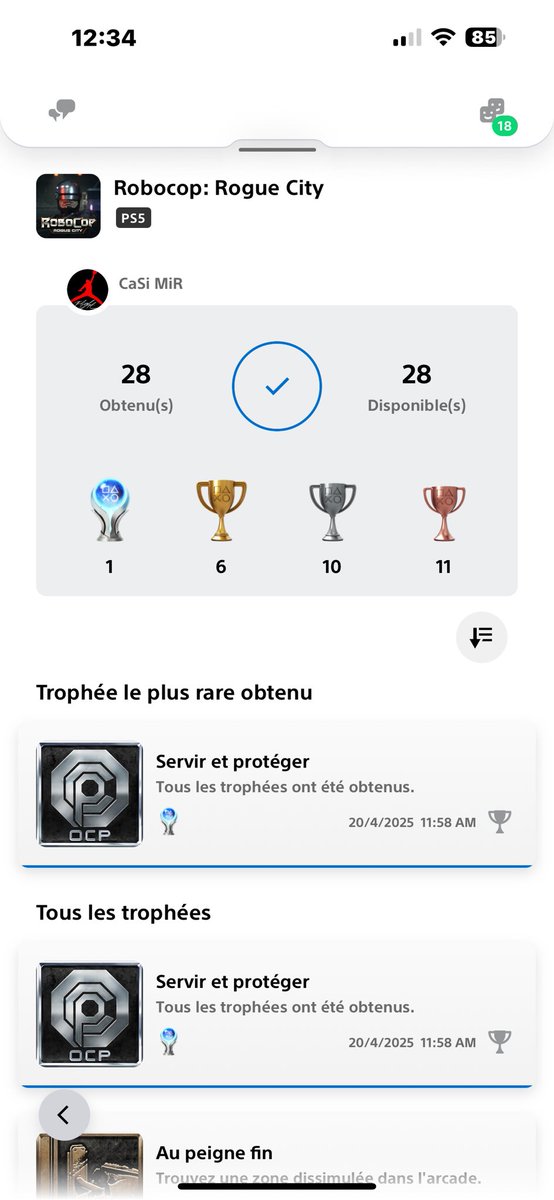Platine 398 #Robocop  ✌️✌️🏆🏆
