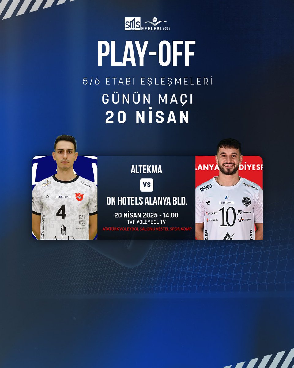 SMS Grup Efeler Ligi 5-6 etabının son kaşılaşması Altekma ile On Hotels Alanya Bld. arasında gerçekleşecek! 💪🏻🔥