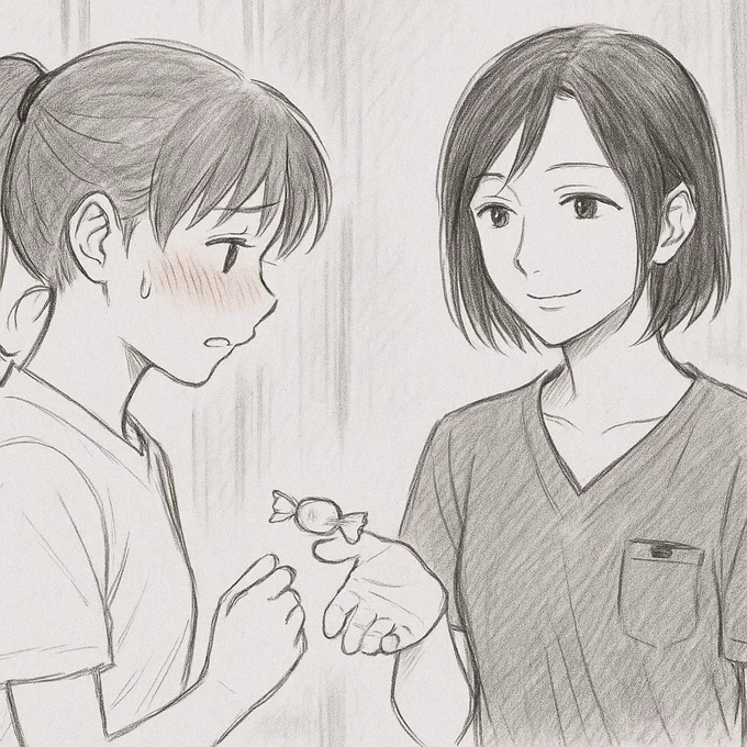 AIに頼んで描いてもらった松岡先生と森さん。 