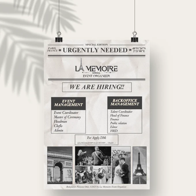 Image from LM CORP | WE ARE HIRING! (@LMCORP__)