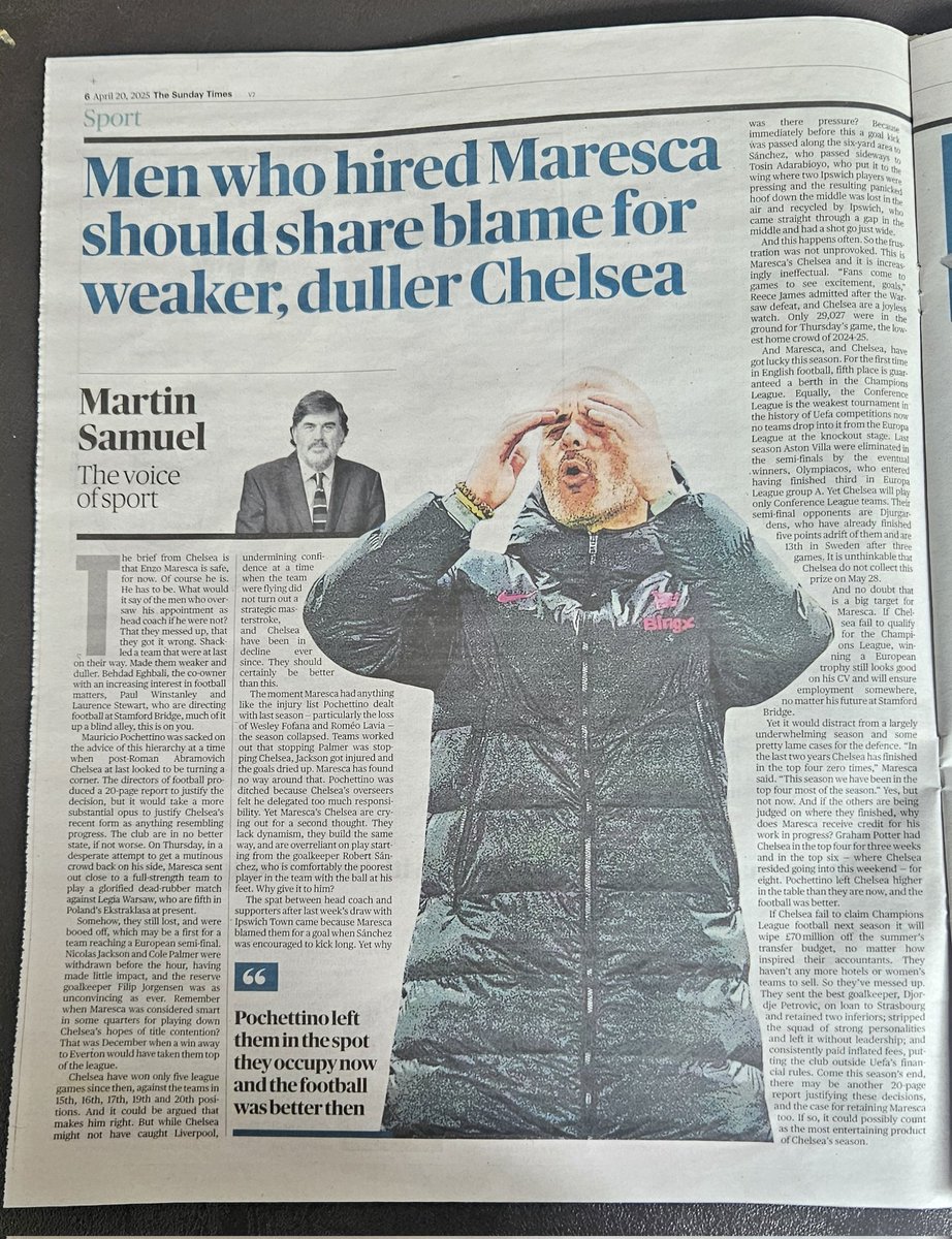 This is spot on from Martin Samuel.