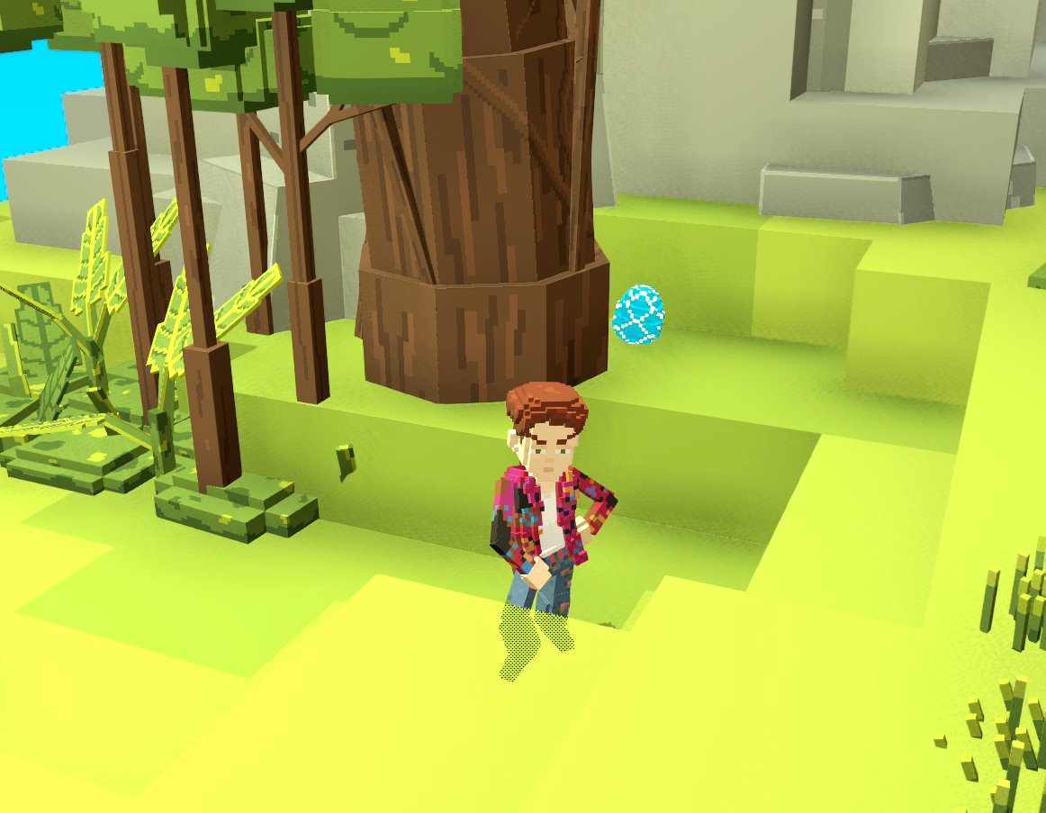 Found the Easter Blue Egg in <a href="/TheSandboxGame/">The Sandbox</a>  tsbga.me/TheSandbox #AlphaSeason5