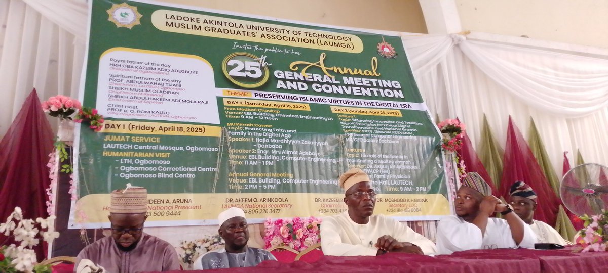 lautechofficial's tweet photo. LAUMGA ------ Ongoing 

speaker @IbrahimAdeyanju
#Lautech https://t.co/9wcYKZhnV0
