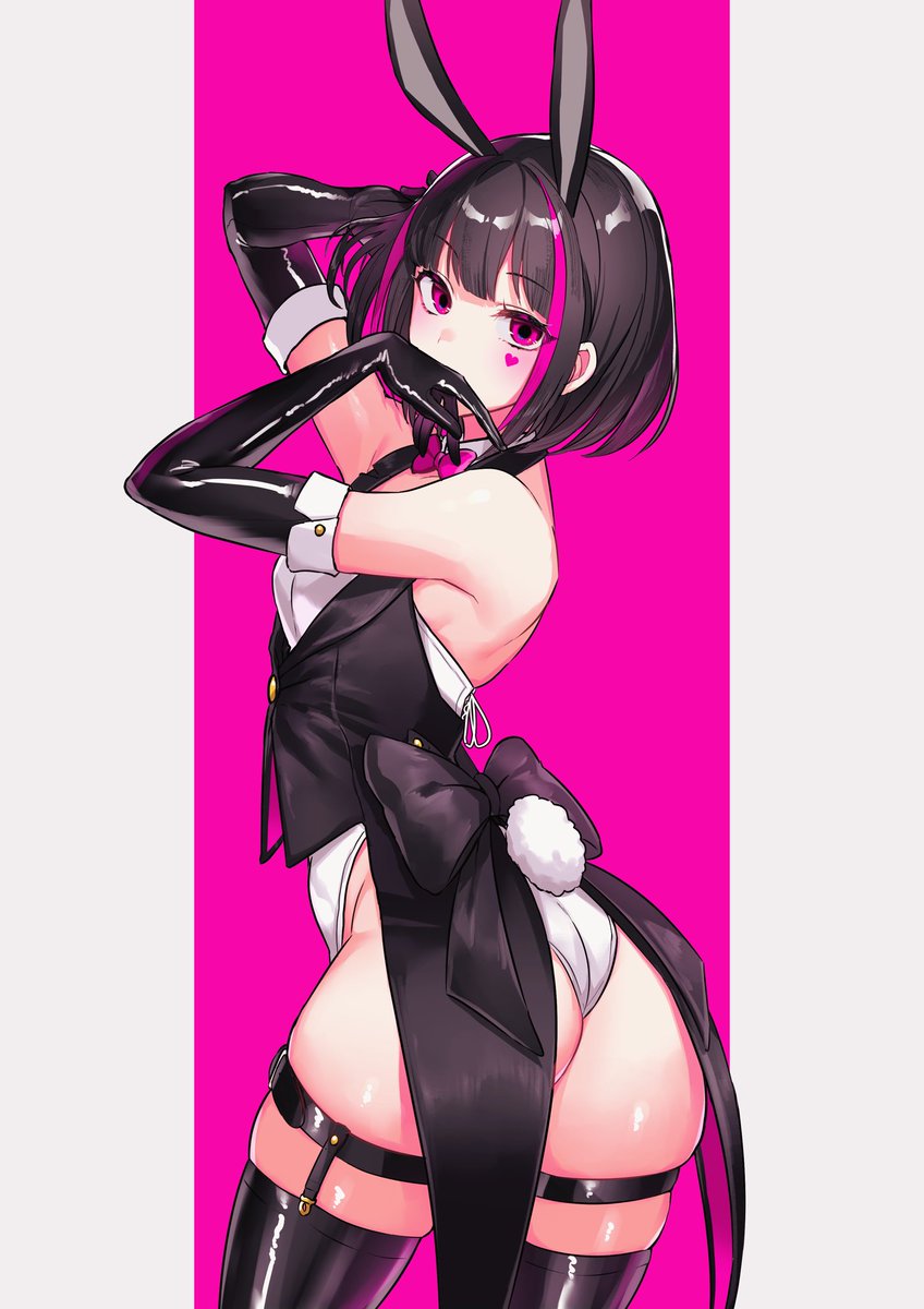 「私もりしゅうさんのサイコバニー先輩のFAでバニーガールの過去絵あるからあげとこう」|もちうさ@ご飯が美味しいのイラスト