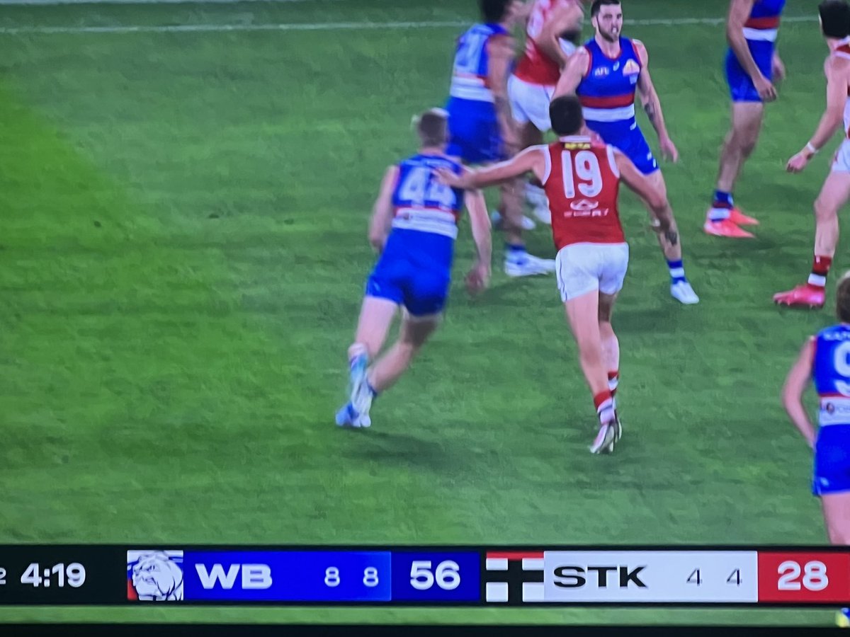 Mr_Cycle's tweet photo. @cam_mooney  @FOXFOOTY 
#numerology
Cam here’s a Numerology subject for you. While watching 
Western Bulldogs v St Kilda
4-4-28 is half 8-8-56
8-8-56—-4-4-28 https://t.co/TXSIEYCryV