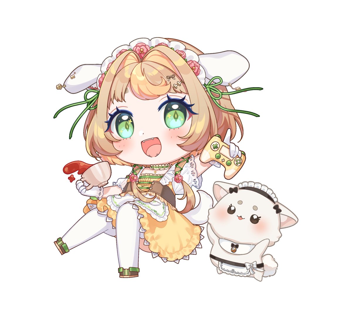 ぽぽたん様のSDイラストを担当させて頂きました！✨ 後日実績告知させ