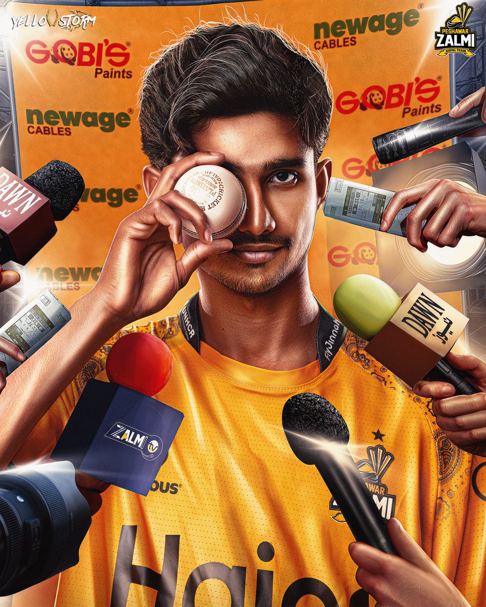 He didn’t just arrive. He announced himself. A star is born Ali Raza 💛

#Zalmi #YellowStorm #HBLPSLX #ZalmiXLegacy