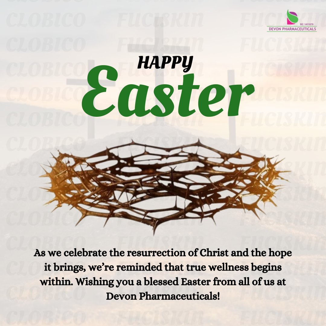 devonpharma's tweet photo. Easter reminds us of hope, renewal, and the power of restoration through Christ’s resurrection. From all of us at Devon Pharmaceuticals, we wish you a peaceful and blessed Easter.
#HappyEaster https://t.co/wX1EReYPJ6