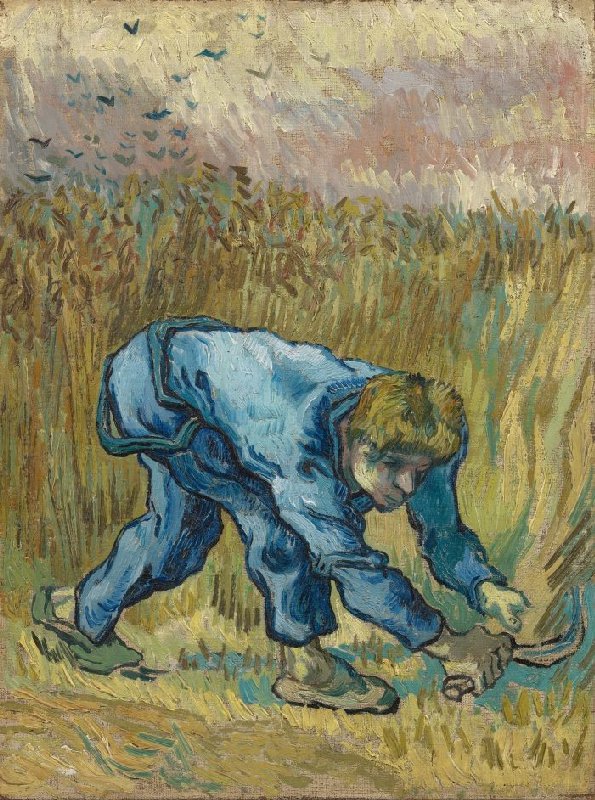 vangoghmuseum's tweet photo. What your friend sees when they tell you to fix your posture:

🖼️ The Reaper (after Millet), 1889 © Van Gogh Museum https://t.co/jc4smwKWLF