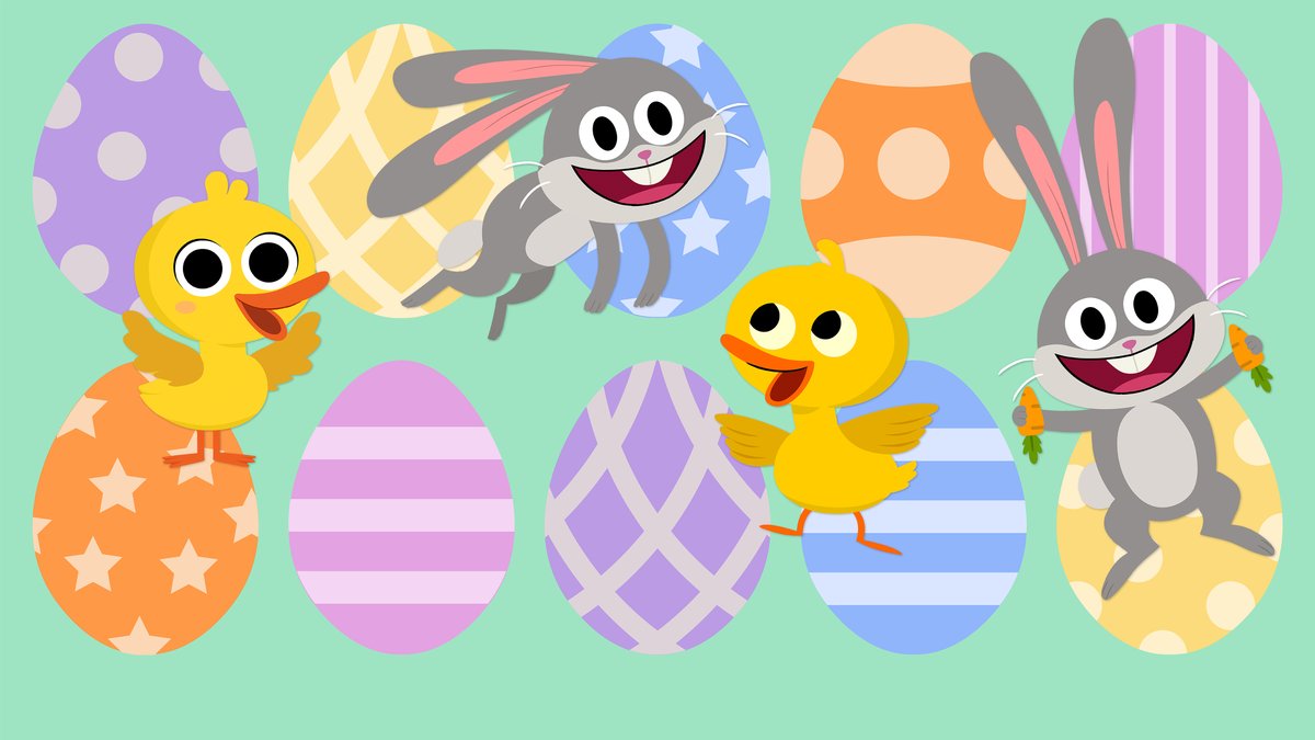 SimpleSongs's tweet photo. "Hoppy" Easter! We "hop" you have a lovely weekend! ๐
....
#Easter #SuperSimple #HappyEaster https://t.co/MHapgK6Ewr