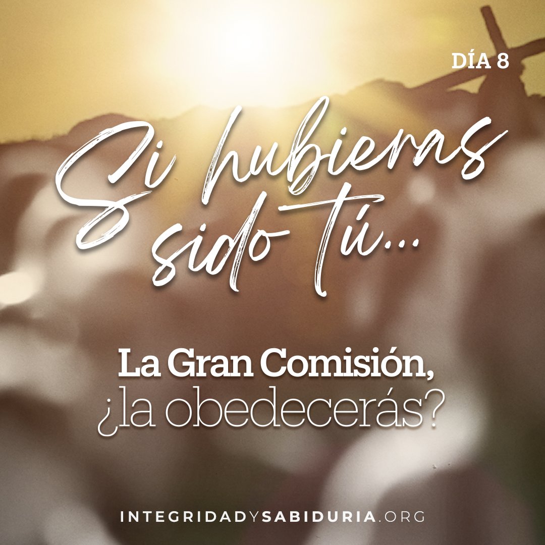 Este es el último episodio de «Si hubieras sido tú», una serie de ocho devocionales de Semana Santa con el pastor Miguel Núñez (<a href="/PastorMNunez/">Miguel Núñez, MD</a>).

Haz clic aquí para ver el episodio de hoy: youtu.be/tMdLutLll24