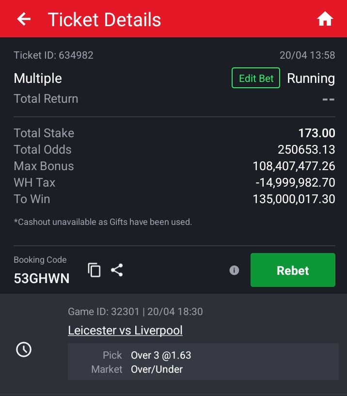 Acha tujaribu bahati 

53GHWN