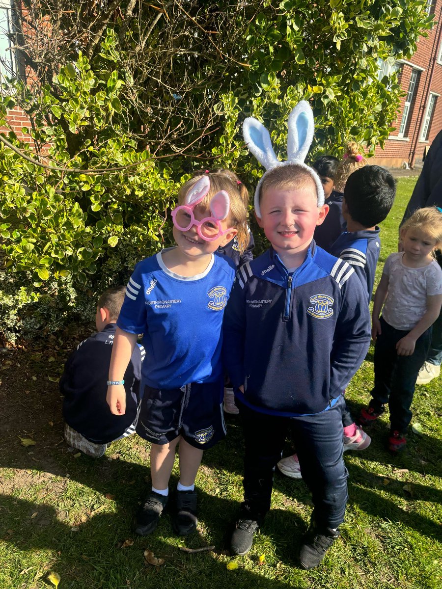 Happy Easter from everyone at the North Monastery Primary School. We had a busy week in the lead up to the holidays but every child left with an Easter egg and also the junior classes had their annual Easter egg hunt organised by our junior teachers 🐰🔵⚪️