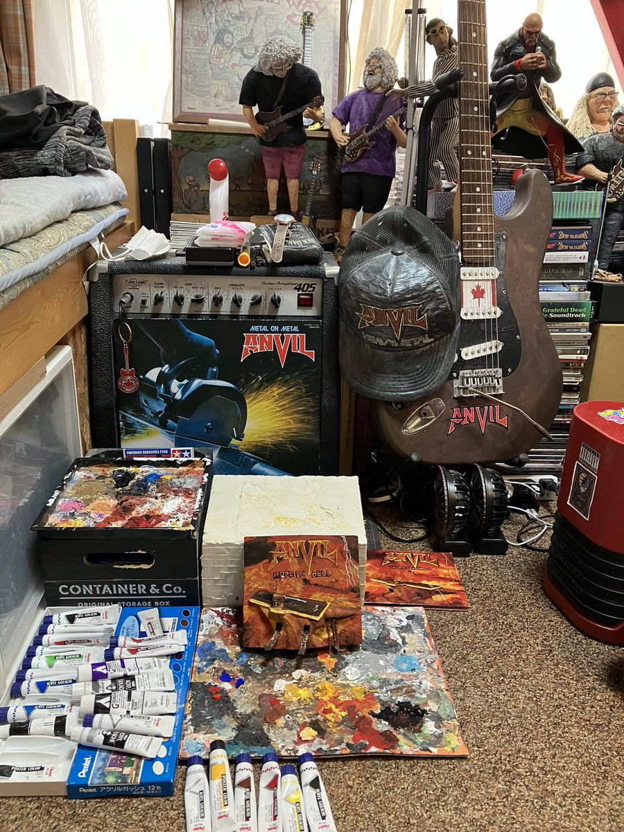 yujiiji2's tweet photo. Hope in Hell 3D album sculpture making in progress.
The painting is about halfway done.
#ANVIL #sculpture #HOPEINHell https://t.co/p1TzQQKPe0