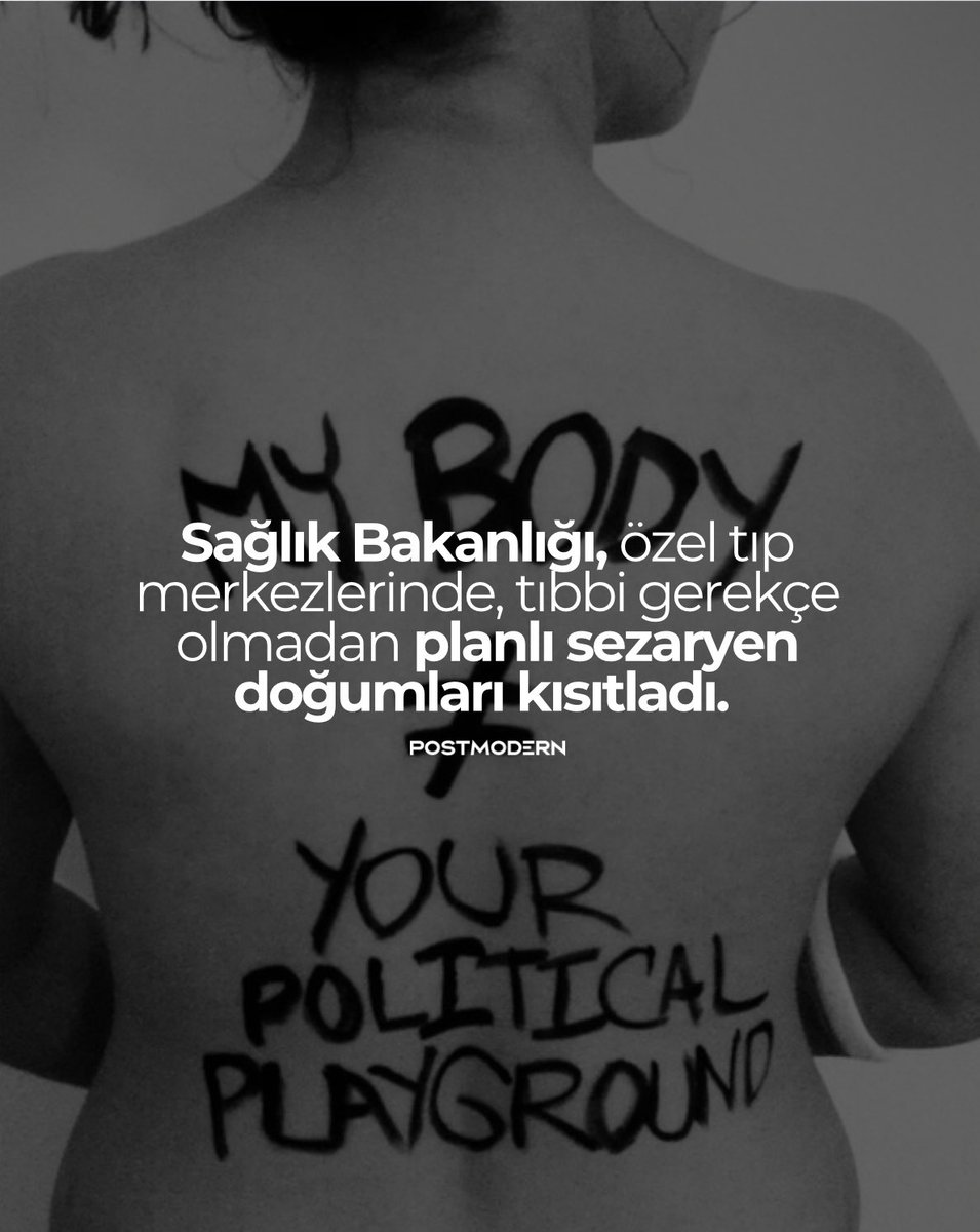 posttmodern's tweet photo. Sağlık Bakanlığı’ndan “sezeryan” düzenlemesi:

📌 Tıp merkezinde planlı sezaryen yapılamayacak.

📌 Vajinal doğum yaptırılmak istenmesi hâlinde doğum ünitesi yapılması mecburi olacak. 

📌 Ameliyathanesi bulunmayan tıp merkezinde doğum ünitesi kurulmasına izin verilmeyecek. https://t.co/k9LGlHfAeH
