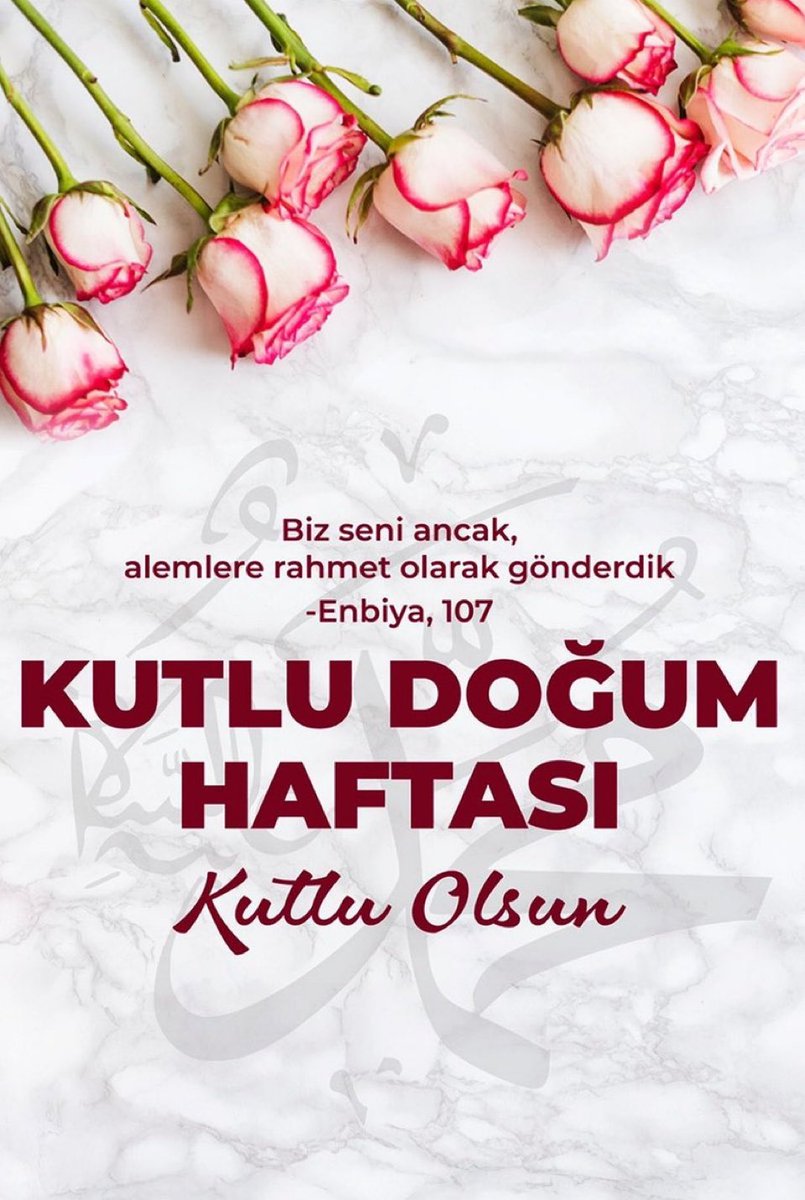 “Allahümme salli alâ Seyyidinâ Muhammedin ve alâ âlihî ve sahbihî ve bârik ve sellim”

Alemlere Rahmet Olarak Gönderilen Peygamberimiz Hz. Muhammed (s.a.v)’in Dünyaya Teşriflerini Andığımız #KutluDoğumHaftası Tüm İslam Alemi İçin hayırlara vesile olmasını dilerim.