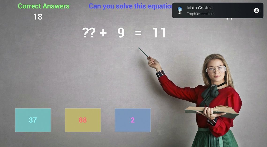 DerPlatinjunge's tweet photo. Platinum #2668 🏆
Math Genius: Addition Edition (PS4) https://t.co/3ySebHXs7y