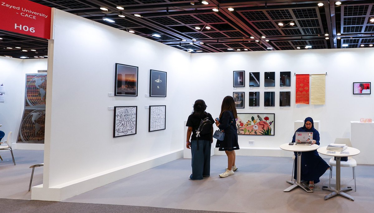 We’re proud to spotlight our incredible partners at #WAD2025! 🌟

🎨 Art Concept and Artezaar Gallery are showcasing powerful collections from both emerging and established talent — don’t miss their booths!
🎓 And a big shoutout to University of Sharjah and Zayed University for