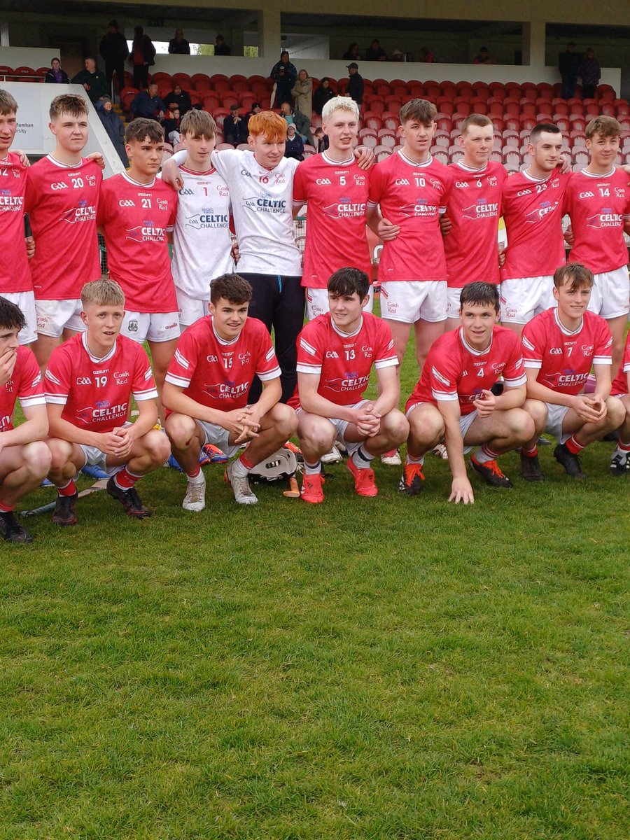Congratulations to Cork Celtic Challenge team who beat Wexford yesterday in MTU. This team are now through to the All Ireland quarter finals. Well done to Conor Harrington who played corner forward.