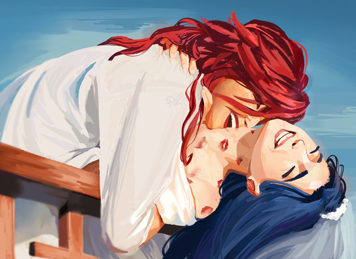 Sylairaa's tweet photo. color study but make it caitvi wedding 
#arcane #Caitvi https://t.co/DMyrSV5YaJ