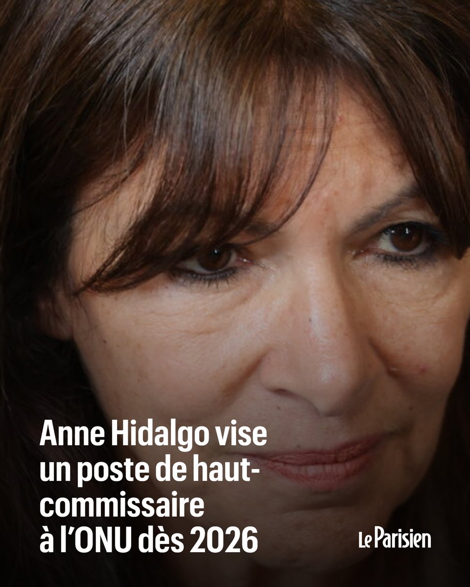 le_Parisien's tweet photo. 💬 «Cela coche beaucoup de cases de ses envies» 

Anne HIdalgo, qui ne sera pas candidate à sa réélection aux municipales de 2026, vise le poste de haut-commissaire à l’ONU pour les réfugiés

➡️ https://t.co/vcJaX6Piuc https://t.co/e6P0YDtXUp