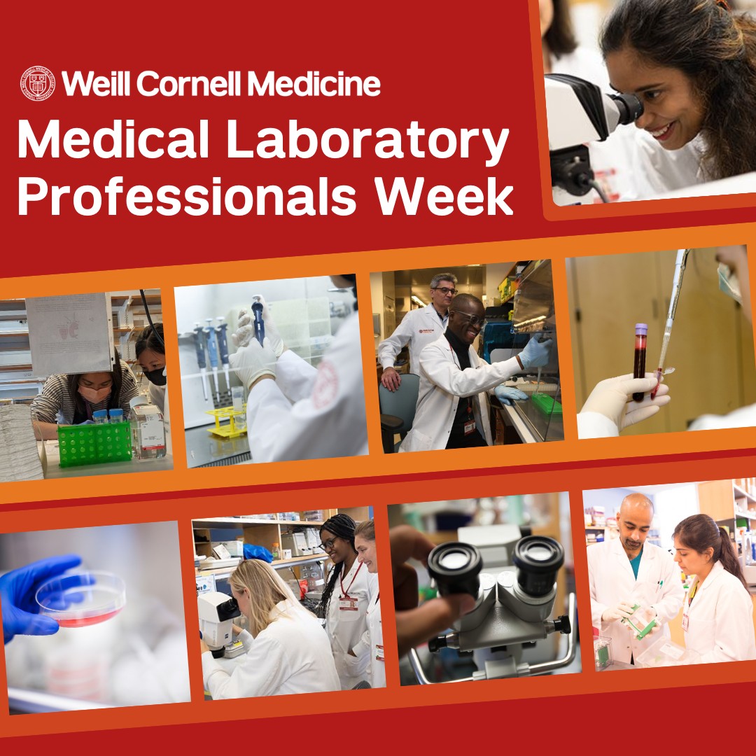 Join us in recognizing our outstanding scientists and medical laboratory staff. We thank them for their steadfast commitment to discovery and patient care.  

Happy Medical Laboratory Professionals Week!
