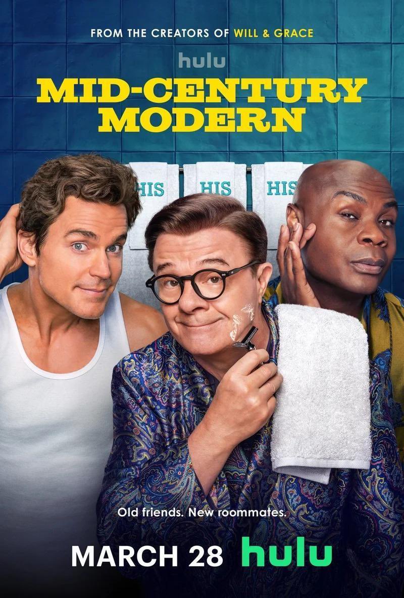 Qué disfrute #MidCenturyModern 
No disimula que emula en todo a Las Chicas de Oro pero en versión gay y es que mantienen su esencia y buenos guiones. Se nota además que es del equipo de Will &amp; Grace
En España la ha estrenado <a href="/DisneyPlusES/">Disney+ España</a> como #ClásicosModernos