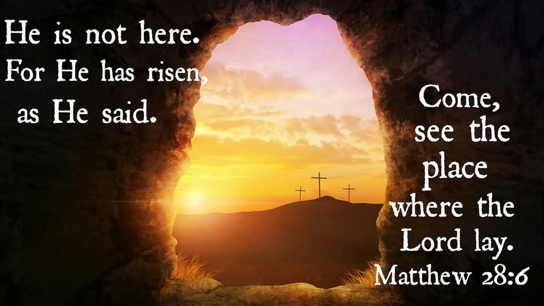PRAISE GOD HE HAS RISEN!

  3 Nails + 1 Cross = 4 Given

Happy Easter Everyone!