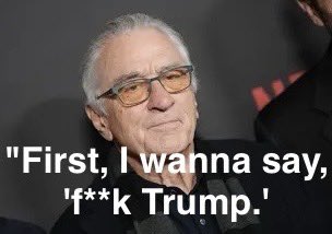 Do you stand with Robert De Niro?
Yes or No