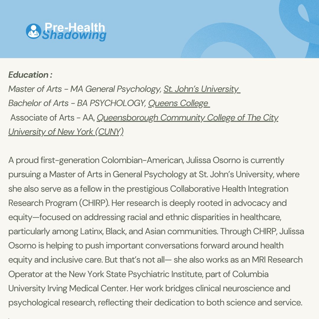 Pre-Health Shadowing tweet media