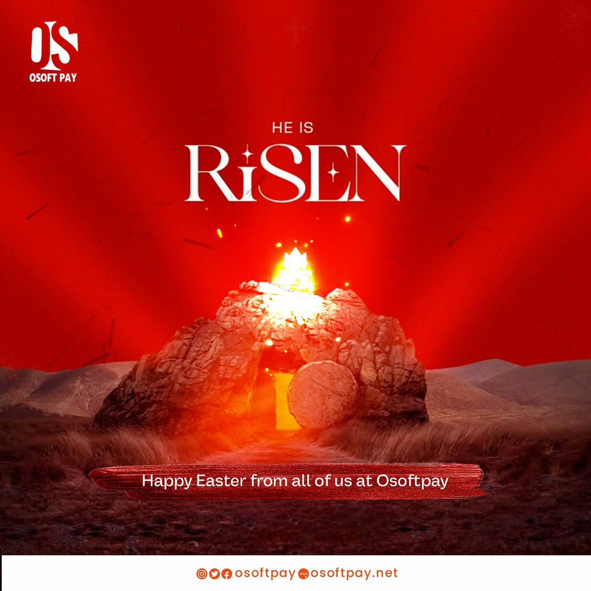 Osoftpay2's tweet photo. He is Risen!
This Easter, we celebrate the victory of life, hope, and redemption.
From all of us at Osoftpay, may your day be filled with joy and peace.

#Easter
#Heisrisen
#Osoftpay
#TheFutureOfPayments https://t.co/S8HjCPwaBv