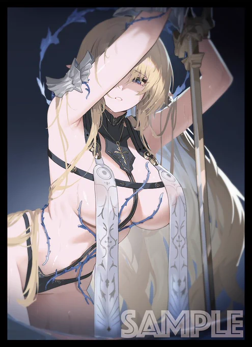 COMIC1☆26/エアコミ1 後半 新作発表⑨ フルールドリス の スリーブ(一部が光ってます)や プレイマット になります! イラストレーターは Nvl()様です。 ※プレイマットはフルアート版と横版の2種類があります。