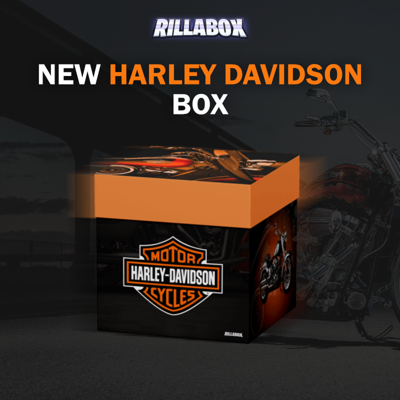 RillaBox's tweet photo. NEW BOX - HARLEY DAVIDSON!🏍️

For all your motorcycle enthuasists, this one is for you, with all your dream Harley Davidson items in one place😎

Reply below YES or NO if you would open this for $419.99 to win FREE credit👇