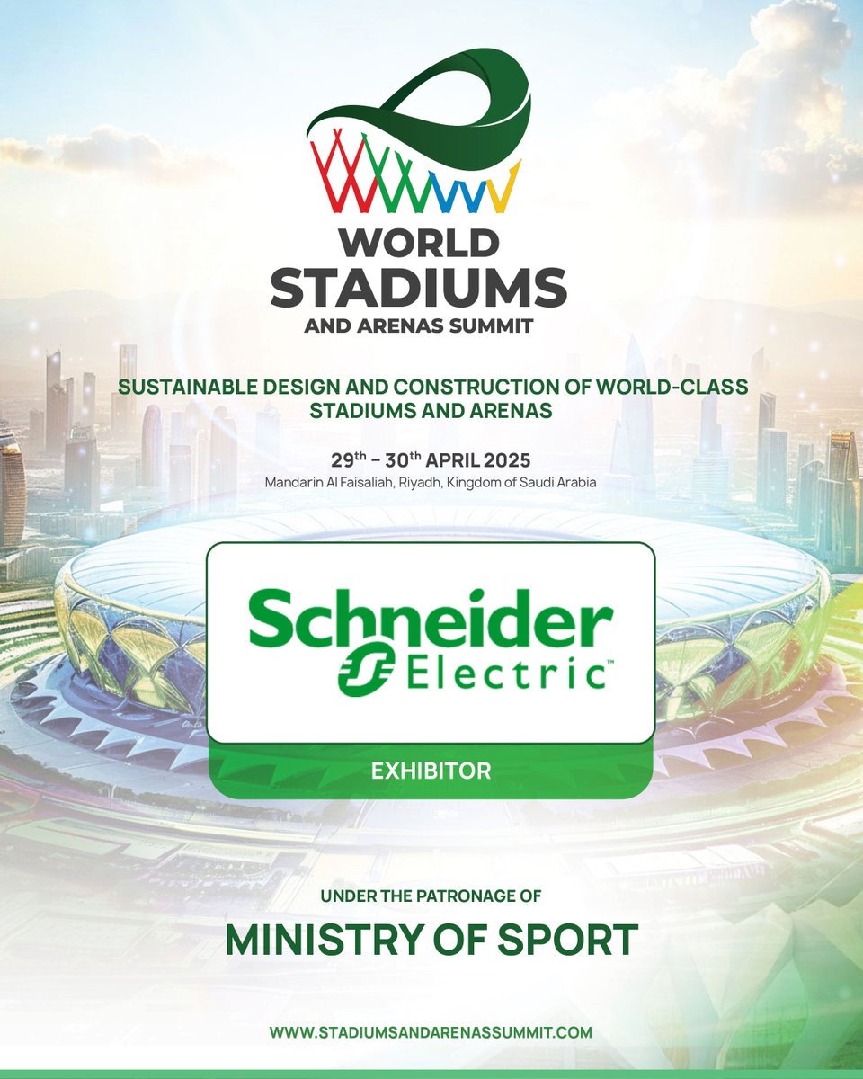 SchneiderElecSA's tweet image. We are proud to be a part of the @wsasummit! We look forward to seeing you at the event!
@mosgovsa @gmgroupdxb 
#WSAS #StadiumDevelopment #SportsArchitecture #ArenaInnovation #worldstadiumandarenasummit