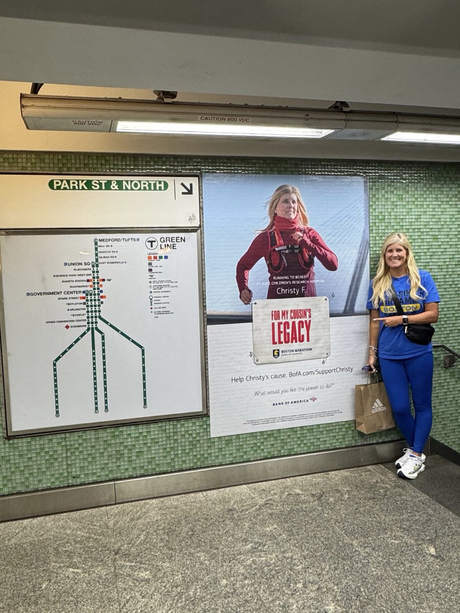 ChristyFrisoni's tweet photo. The excitement is growing for the Boston Marathon!  I have enjoyed seeing my billboards around town this weekend!  #StJude #BostonMarathon https://t.co/nSYIyFWmNv