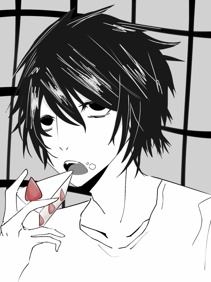 cafeore_33's tweet photo. めっっちゃお久しぶりです、
DEATHNOTEハマりました…🍰初描きL

#DEATHNOTE https://t.co/7VKsFEWdq4