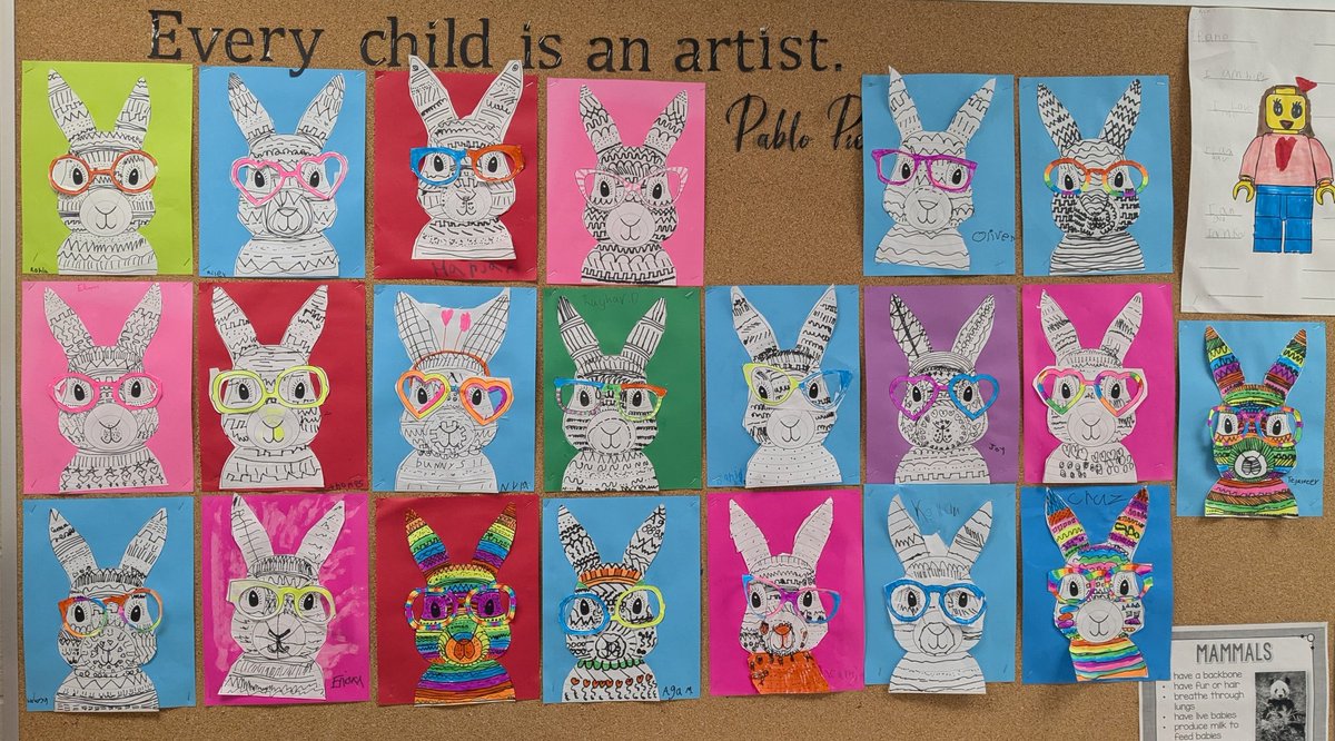 MrsToddK's tweet photo. Bunny art! https://t.co/Rr1tfvIg0A