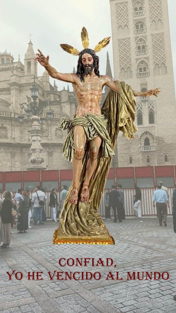 Confiad, Yo he vencido al mundo. ¡Feliz Pascua de Resurrección!
#ResucitóenSevilla25 #SSantaSevilla25 #ssantasevilla2025 #SSantaSevABC #SemanaSantaSevilla #TDSCofrade #Ssanta7tv #InfoOficial