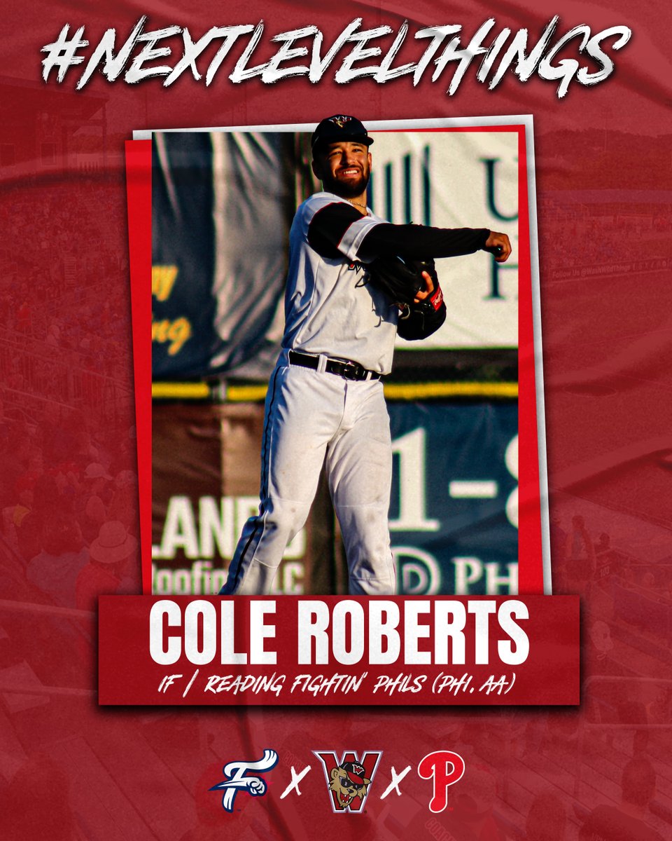 WashWildThings's tweet photo. Cole Roberts (2024) was recently promoted to Double-A @ReadingFightins in the PHI organization.
Cole was signed as a free agent this winter by the Phillies organization and has played in two games for Reading so far.
#NextLevelThings https://t.co/X1ERy3yBtX